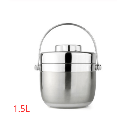 Mead's Supply & Equipment Outfitters limited Camp Cookware & Food Storage Stainless Steel Insulated Lunch Box — 2-Tier Hiking Bento | Hot & Cold | 1.2L & 1.5L Stainless Steel Insulated Lunch Box — 2-Tier Hiking Bento | Hot & Cold | 1.2L & 1.5L