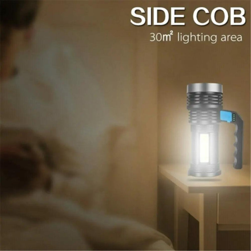 Super Bright Super Bright LED Torch Tactical 4 Models USB Rechargeable Flashlight by China Dropship