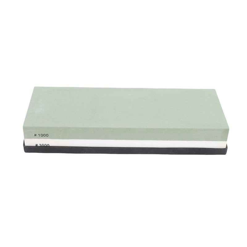 Sharpening Stone 2 Side 1000 3000 Grit White Corundum Fine Polishing Whetstone With Anti Slip Silicone Base For Kitchen by China Dropship