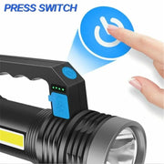 Super Bright Super Bright LED Torch Tactical 4 Models USB Rechargeable Flashlight by China Dropship