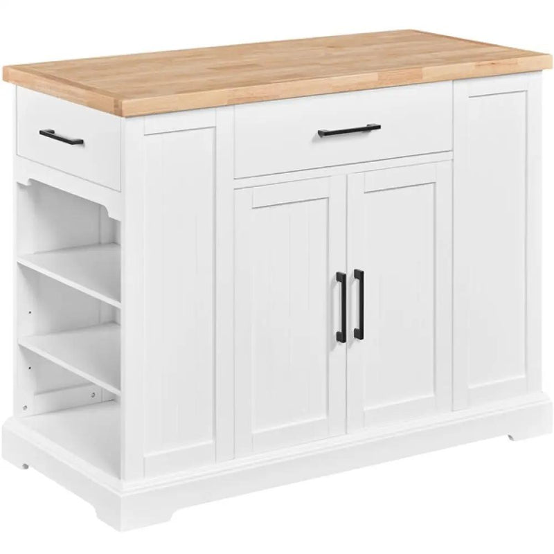 Rolling Kitchen Island Trolley Modern Storage Cabinet by Yaheetech