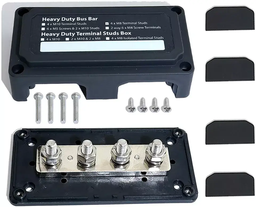 300A M8 48V Studs Bus Bar Power Distribution Box Terminal Block Heavy Duty by salelink.co.nz