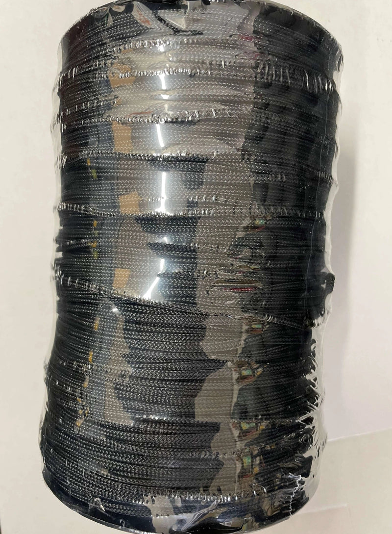 Braided Nylon Twine 210D Black Tarred 1kg roll of strong and durable nylon twine for secure tying and lashing.