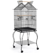 H145cm Open Top Metal Parrot Cage Bird Cage by Yaheetech