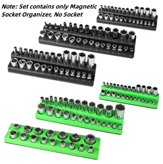 6PCS Magnetic Socket Organizers by salelink.co.nz