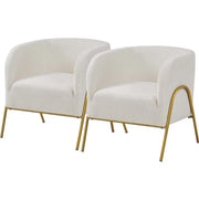 2pcs Contemporary Accent Armchair by Yaheetech