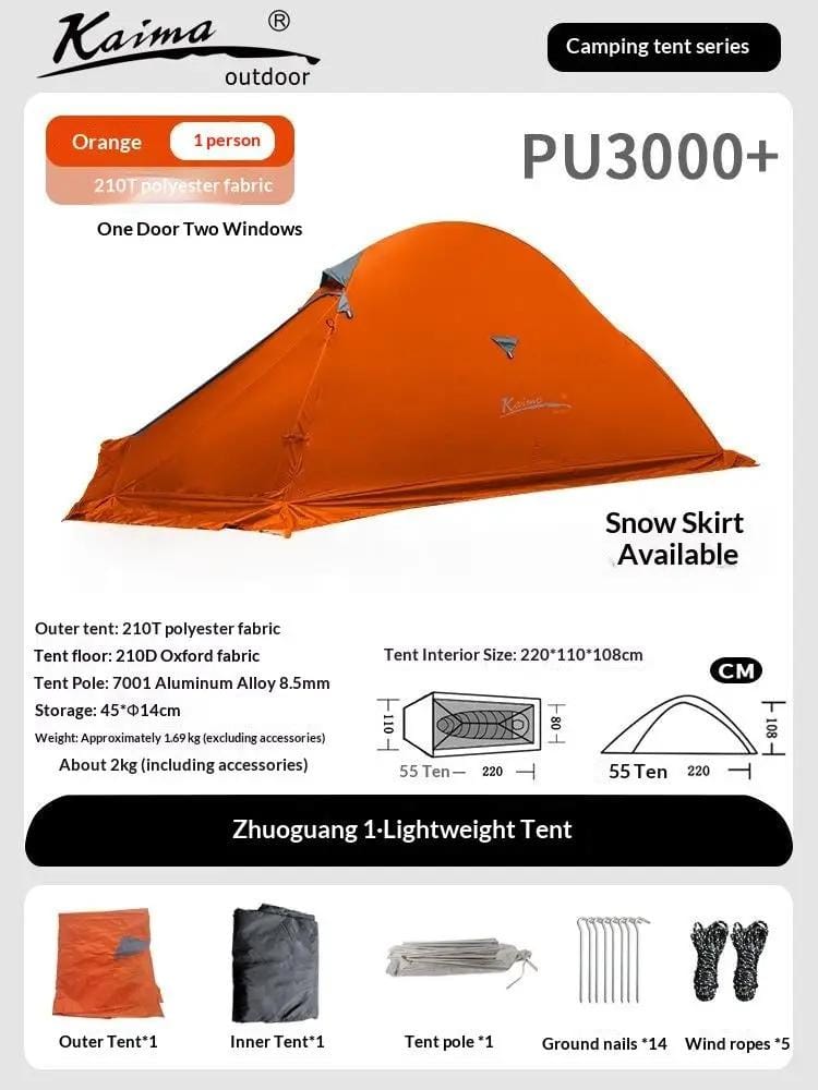 Mead's Supply & Equipment Outfitters limited Tents Ultralight Hiking Tent — 1–2 Person Camping Shelter Ultralight Hiking Tent — 1–2 Person Camping Shelter