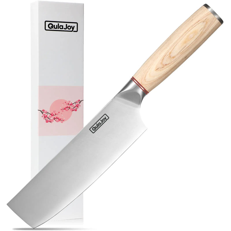 Vegetable Cleaver - Japanese Cleaver 6.5 Inch Chopping Knife High Carbon Stainless Steel Knives With Wooden Handle 6.5 Inch Cleaver Knife - Vegetable Knife by China Dropship