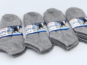 (60 Pairs) Thin Ankle Socks - GREY - M7-11/ W8-12 by dealonline.co.nz