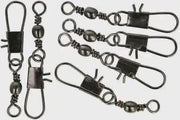 Decoro General Black Interlock with Barrel Swivel #1  x 100pcs  43kg B/S Black Interlock with Barrel Swivel #1  x 100pcs  43kg B/S...