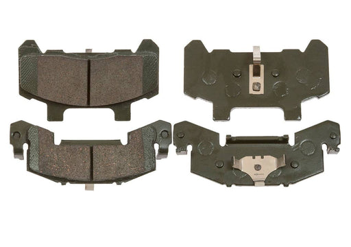 DeeMaxx greeen semi-metallic pads X 4 showing the semi-metallic brake pads for various axle sizes.