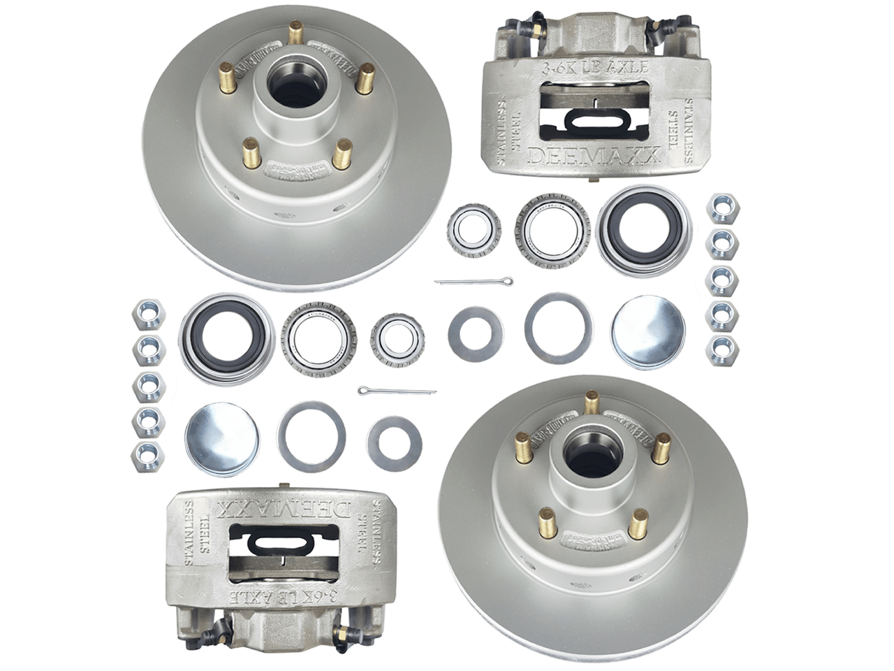 DeeMaxx Hub & Caliper Kits DMX D/B Hut kit + S/S calps 1500KG 5X41/2