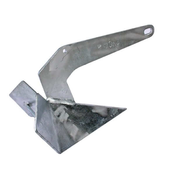 Delta Style Anchor 10Kg - durable galvanized steel anchor for reliable vessel security.