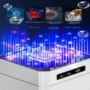 Desktop Negative Ion Air Purifier – Portable HEPA Air Cleaner & Odor Remover by Habicare