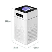 Desktop Negative Ion Air Purifier – Portable HEPA Air Cleaner & Odor Remover by Habicare
