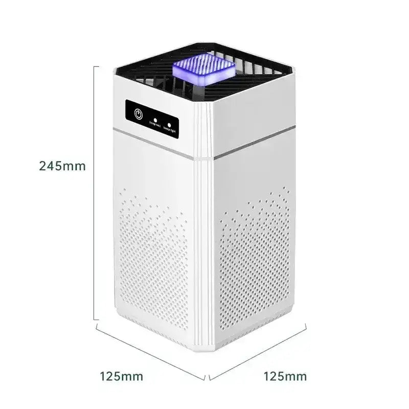 Desktop Negative Ion Air Purifier – Portable HEPA Air Cleaner & Odor Remover by Habicare