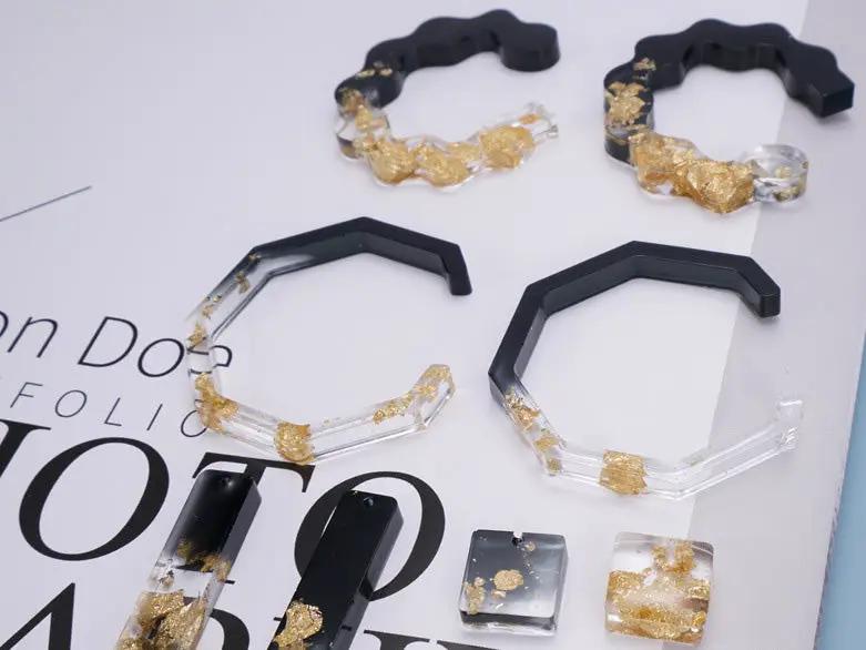 DIY Silicone Resin Moulds Earrings Pendant Epoxy Casting Moulds - 01 by Resin Art NZ