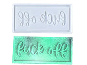 Alphabet Letter Moulds- F*ck Off by Resin Art NZ