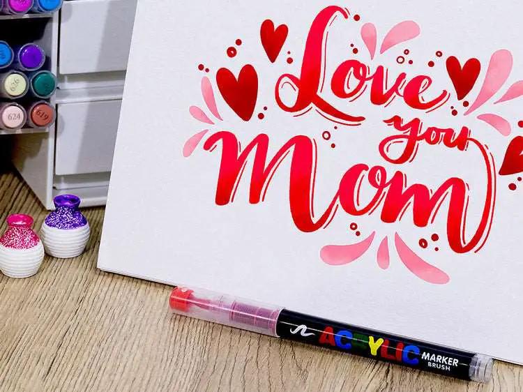 Acrylic Brush Markers Set by Resin Art NZ