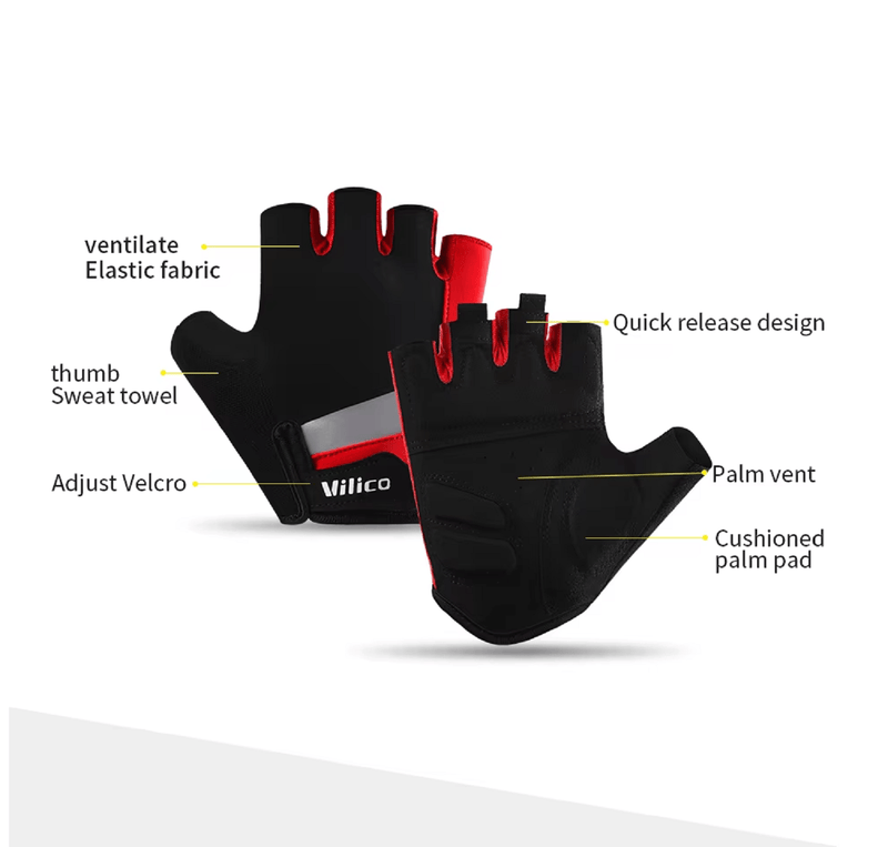 Half-Finger Cycling Gloves – Breathable Sun Protection TJ6268 by ECOTREK