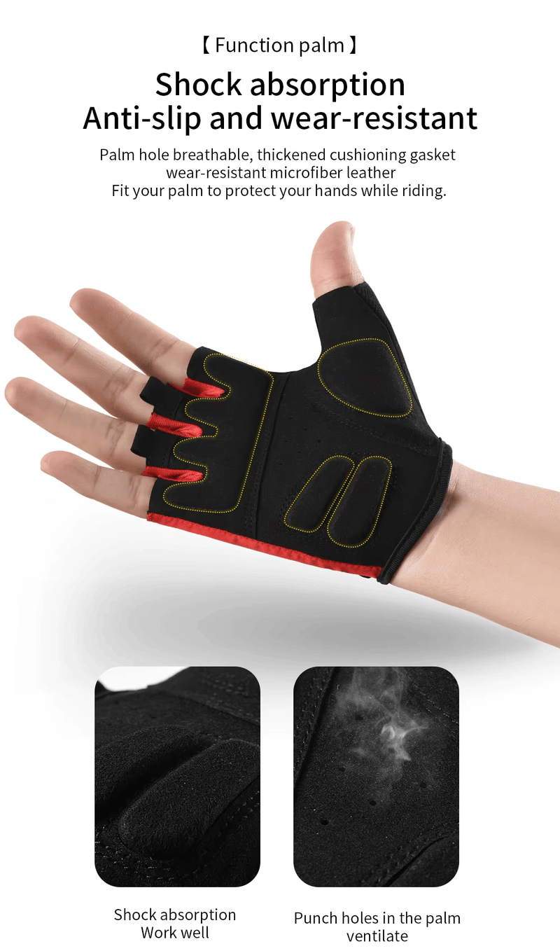 Half-Finger Cycling Gloves – Breathable Sun Protection TJ6268 by ECOTREK