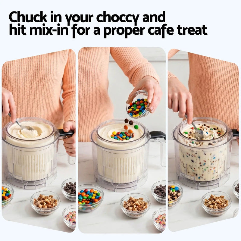 SportZone.co.nz Appliances > Kitchen Appliances > Ice Makers Devanti 10-in-1 Ice Cream Maker Slushie Machine Homemade Gelato Sorbet Smart Portion Control Custom Mix-Ins Devanti 10-in-1 Ice Cream Maker Slushie Machine Homemade Gelato Sorbet Smart Portion Control Custom Mix-Ins