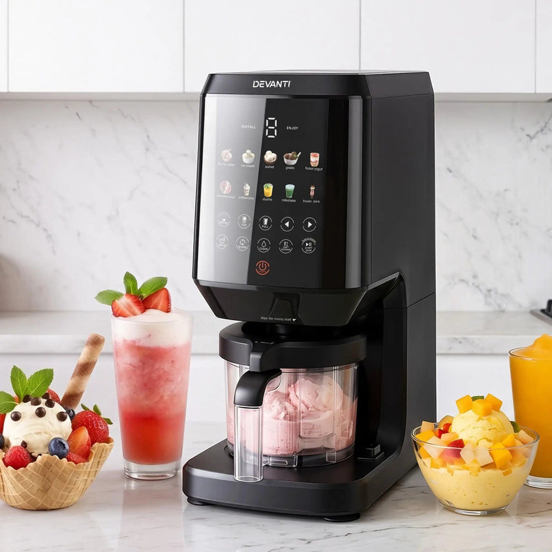 SportZone.co.nz Appliances > Kitchen Appliances > Ice Makers Devanti 10-in-1 Ice Cream Maker Slushie Machine Homemade Gelato Sorbet Smart Portion Control Custom Mix-Ins Devanti 10-in-1 Ice Cream Maker Slushie Machine Homemade Gelato Sorbet Smart Portion Control Custom Mix-Ins