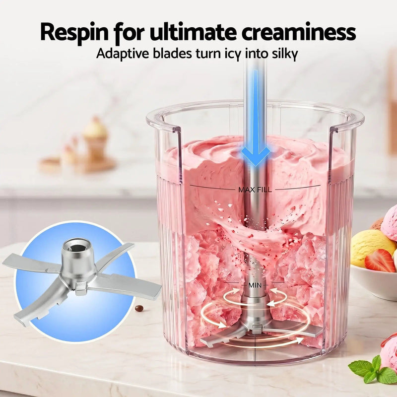 SportZone.co.nz Appliances > Kitchen Appliances > Ice Makers Devanti 10-in-1 Ice Cream Maker Slushie Machine Homemade Gelato Sorbet Smart Portion Control Custom Mix-Ins Devanti 10-in-1 Ice Cream Maker Slushie Machine Homemade Gelato Sorbet Smart Portion Control Custom Mix-Ins