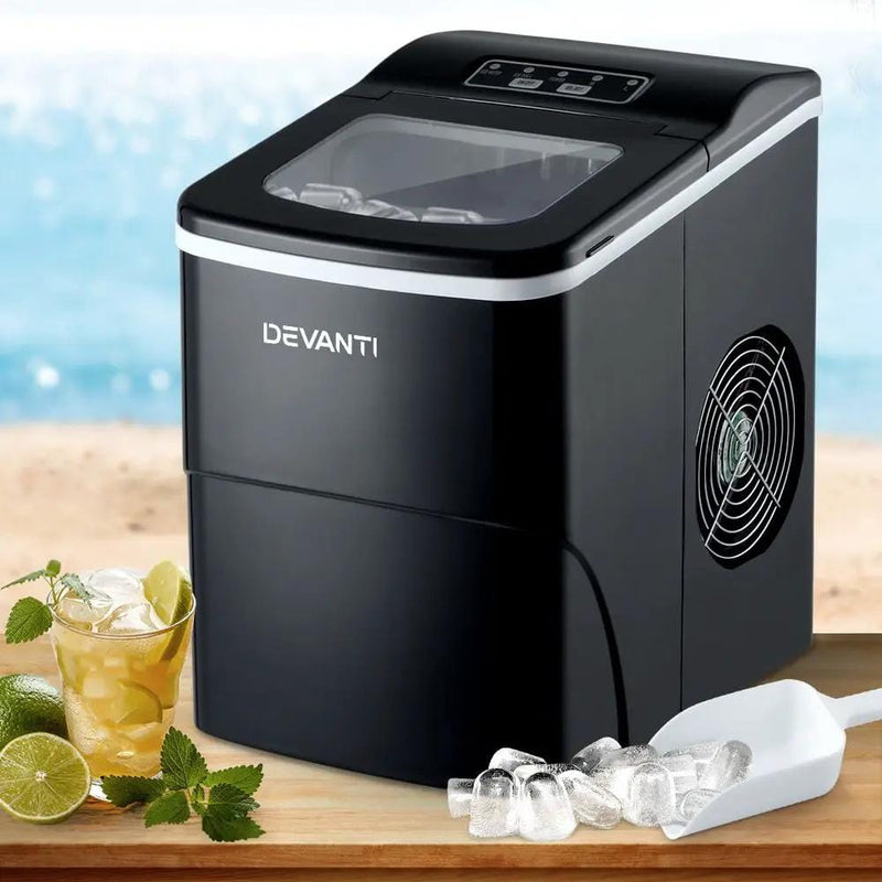 SportZone.co.nz Appliances > Kitchen Appliances > Ice Makers Devanti 12kg Ice Maker Machine Black Devanti 12kg Ice Maker Machine Black