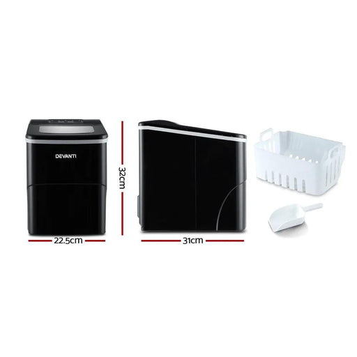 SportZone.co.nz Appliances > Kitchen Appliances > Ice Makers Devanti 12kg Ice Maker Machine Black Devanti 12kg Ice Maker Machine Black
