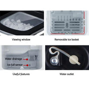 SportZone.co.nz Appliances > Kitchen Appliances > Ice Makers Devanti 12kg Ice Maker Machine Black Devanti 12kg Ice Maker Machine Black
