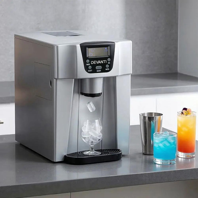SportZone.co.nz Appliances > Kitchen Appliances Devanti 12kg Ice Maker Machine with Water Dispenser Devanti 12kg Ice Maker Machine with Water Dispenser