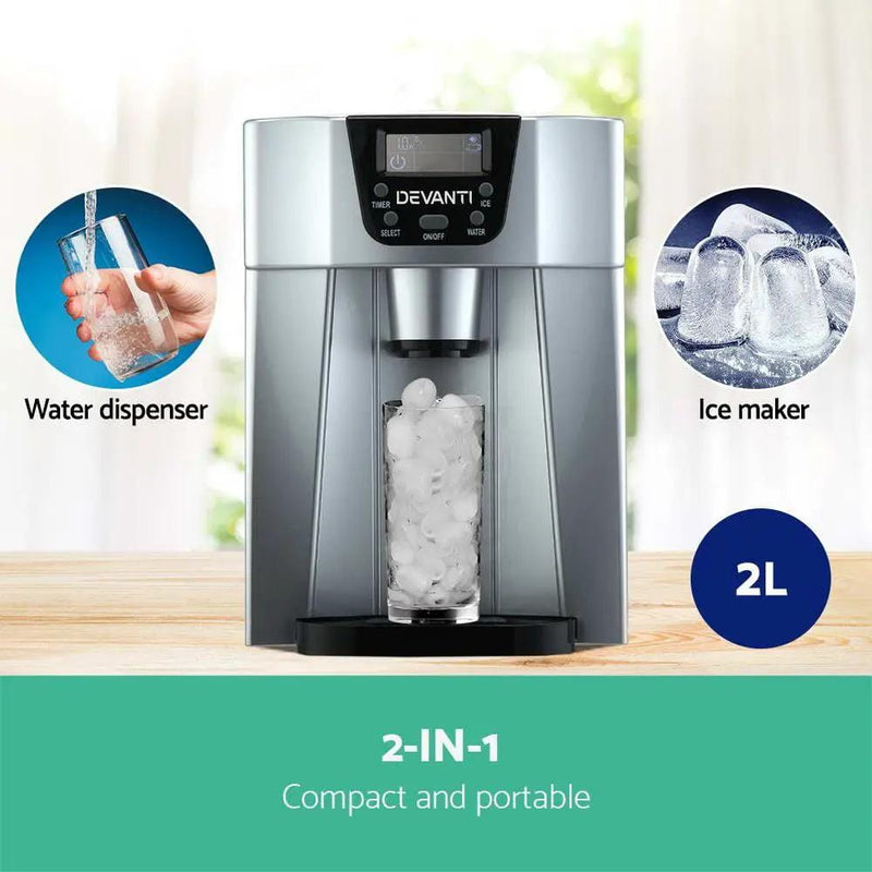 SportZone.co.nz Appliances > Kitchen Appliances Devanti 12kg Ice Maker Machine with Water Dispenser Devanti 12kg Ice Maker Machine with Water Dispenser