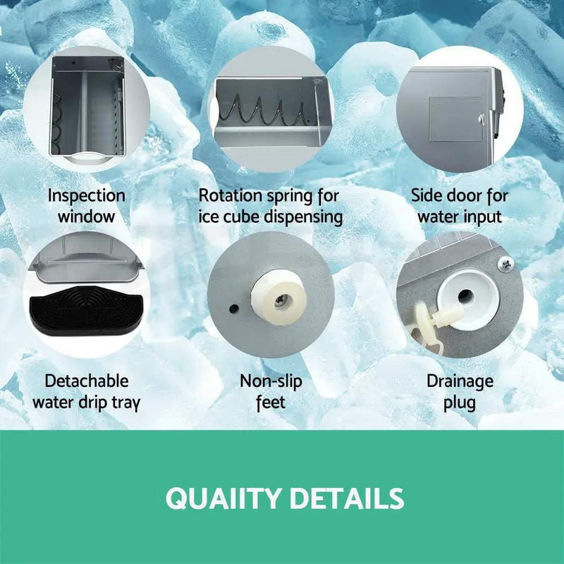 SportZone.co.nz Appliances > Kitchen Appliances Devanti 12kg Ice Maker Machine with Water Dispenser Devanti 12kg Ice Maker Machine with Water Dispenser