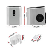 SportZone.co.nz Appliances > Kitchen Appliances Devanti 12kg Ice Maker Machine w/Scoop Holder Silver Devanti 12kg Ice Maker Machine w/Scoop Holder Silver