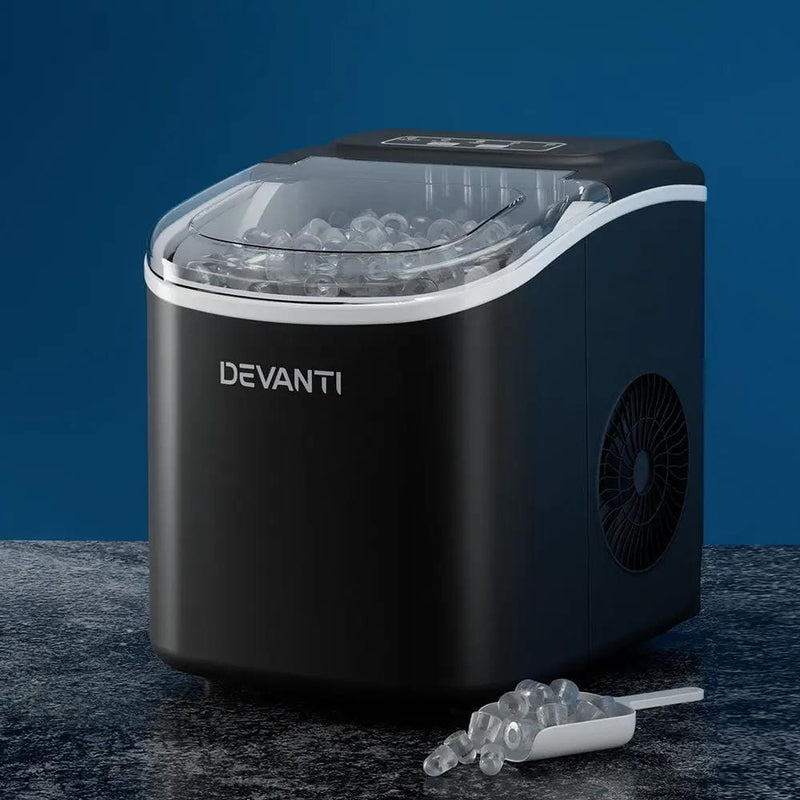 SportZone.co.nz Appliances > Kitchen Appliances > Ice Makers Devanti 12kg Ice Maker Machine w/Self Cleaning Black Devanti 12kg Ice Maker Machine w/Self Cleaning Black