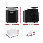 SportZone.co.nz Appliances > Kitchen Appliances > Ice Makers Devanti 12kg Ice Maker Machine w/Self Cleaning Black Devanti 12kg Ice Maker Machine w/Self Cleaning Black