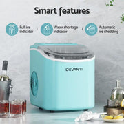 SportZone.co.nz Appliances > Kitchen Appliances > Ice Makers Devanti 12kg Ice Maker Machine w/Self Cleaning Green Devanti 12kg Ice Maker Machine w/Self Cleaning Green