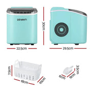SportZone.co.nz Appliances > Kitchen Appliances > Ice Makers Devanti 12kg Ice Maker Machine w/Self Cleaning Green Devanti 12kg Ice Maker Machine w/Self Cleaning Green