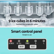 SportZone.co.nz Appliances > Kitchen Appliances > Ice Makers Devanti 12kg Ice Maker Machine w/Self Cleaning Green Devanti 12kg Ice Maker Machine w/Self Cleaning Green