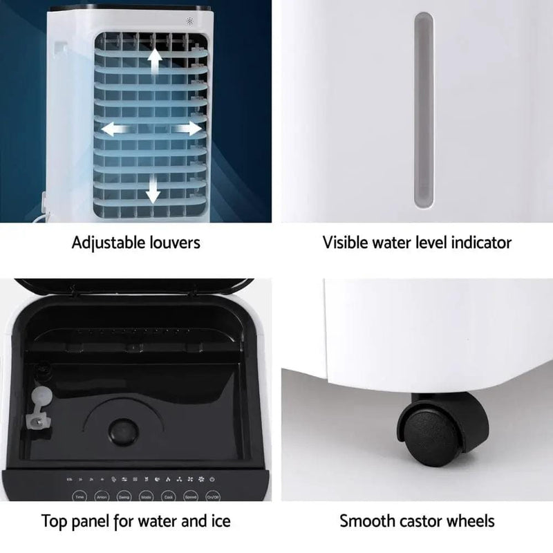 SportZone.co.nz Appliances > Air Conditioners > Evaporative Coolers Devanti 12L Evaporative Air Cooler Conditioner Devanti 12L Evaporative Air Cooler Conditioner