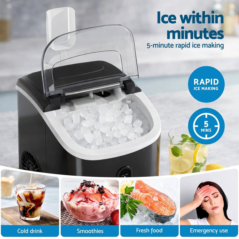 Devanti 15kg Nugget Ice Maker Machine by SportZone.co.nz