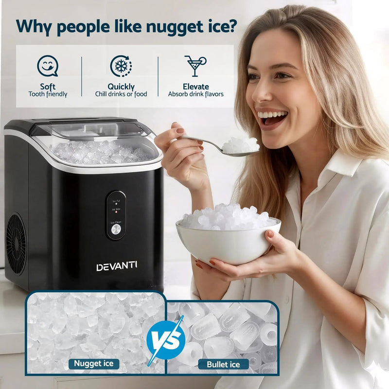 SportZone.co.nz Appliances > Kitchen Appliances Devanti 15kg Nugget Ice Maker Machine Devanti 15kg Nugget Ice Maker Machine