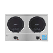 SportZone.co.nz Appliances > Kitchen Appliances > Cooktops & Stoves Devanti 2 Hobs Ceramic Cooktop Electric Hot Plate Infrared Knob Control 2400W Devanti 2 Hobs Ceramic Cooktop Electric Hot Plate Infrared Knob Control 2400W