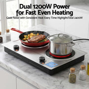 SportZone.co.nz Appliances > Kitchen Appliances > Cooktops & Stoves Devanti 2 Hobs Ceramic Cooktop Electric Hot Plate Infrared Knob Control 2400W Devanti 2 Hobs Ceramic Cooktop Electric Hot Plate Infrared Knob Control 2400W