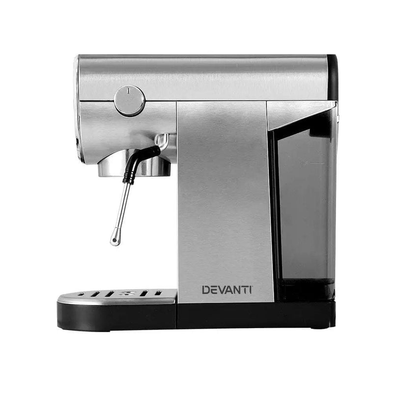 SportZone.co.nz Appliances > Kitchen Appliances Devanti 20-Bar Espresso Cafe Maker- Crafted for Barista-Quality Coffee Devanti 20-Bar Espresso Cafe Maker- Crafted for Barista-Quality Coffee