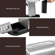 SportZone.co.nz Appliances > Kitchen Appliances Devanti 20-Bar Espresso Cafe Maker: Elevating Your Coffee Experience Devanti 20-Bar Espresso Cafe Maker: Elevating Your Coffee Experience