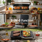 SportZone.co.nz Appliances > Kitchen Appliances > Toasters & Grills Devanti 2000W 3-in-1 Panini Press Grill Sandwich Maker 180° Open 4 Slice Devanti 2000W 3-in-1 Panini Press Grill Sandwich Maker 180° Open 4 Slice
