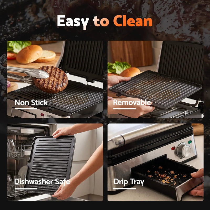 SportZone.co.nz Appliances > Kitchen Appliances > Toasters & Grills Devanti 2000W 3-in-1 Panini Press Grill Sandwich Maker 180° Open 4 Slice Devanti 2000W 3-in-1 Panini Press Grill Sandwich Maker 180° Open 4 Slice