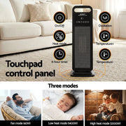 SportZone.co.nz Appliances > Heaters > Electric Heaters Devanti 2000W Ceramic Tower Heater Space Heaters Indoor Oscillating Black Devanti 2000W Ceramic Tower Heater Space Heaters Indoor Oscillating Black